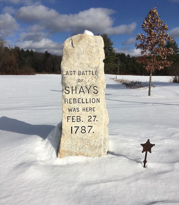 Last battle of Shays Rebellion marker.